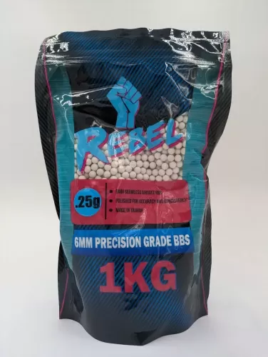 Rebel Precision 6mm BBs 1kg Bag - 0.25g 