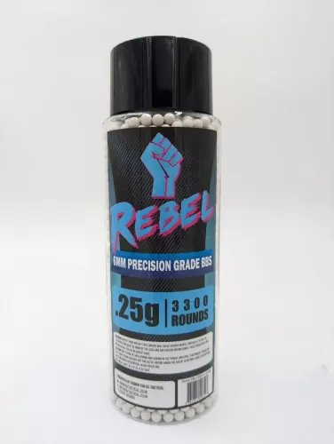 Rebel Precision 6mm BBs 3300ct Bottle - 0.25g