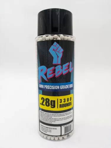 Rebel Precision 6mm BBs 3300ct Bottle - 0.28g 