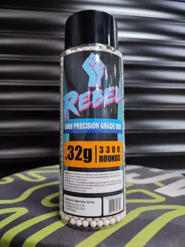 Rebel Precision 6mm BBs 3300ct Bottle - 0.32g