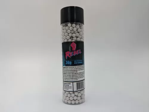 Rebel Precision Heavyweight BIO 6mm BBs 850pcs Bottle - 0.36g 
