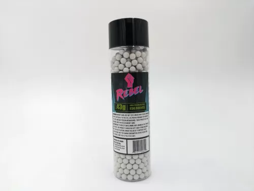 Rebel Precision Heavyweight BIO 6mm BBs 850pcs Bottle - 0.43g 